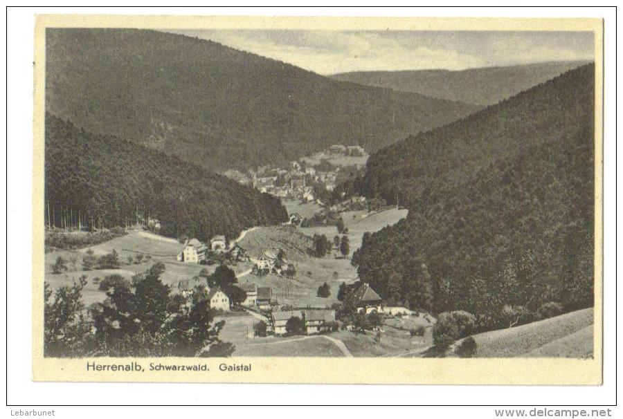 Carte Postale Ancienne "Herrenalb. Schwarzwald." Gaistal - Bad Herrenalb