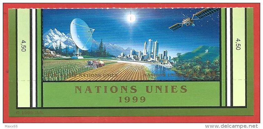 ONU - NAZIONI UNITE GINEVRA MNH COPPIA - 1999 - UNISPACE III - 0,45 Fr. X 2 - Michel NT-GE 373-374 - Blokken & Velletjes