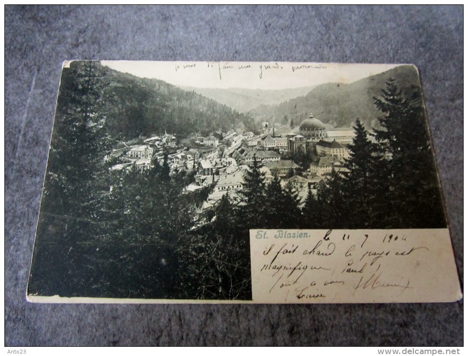 Deutsches Reich Postkarte 1904  St. Blasien - St. Blasien