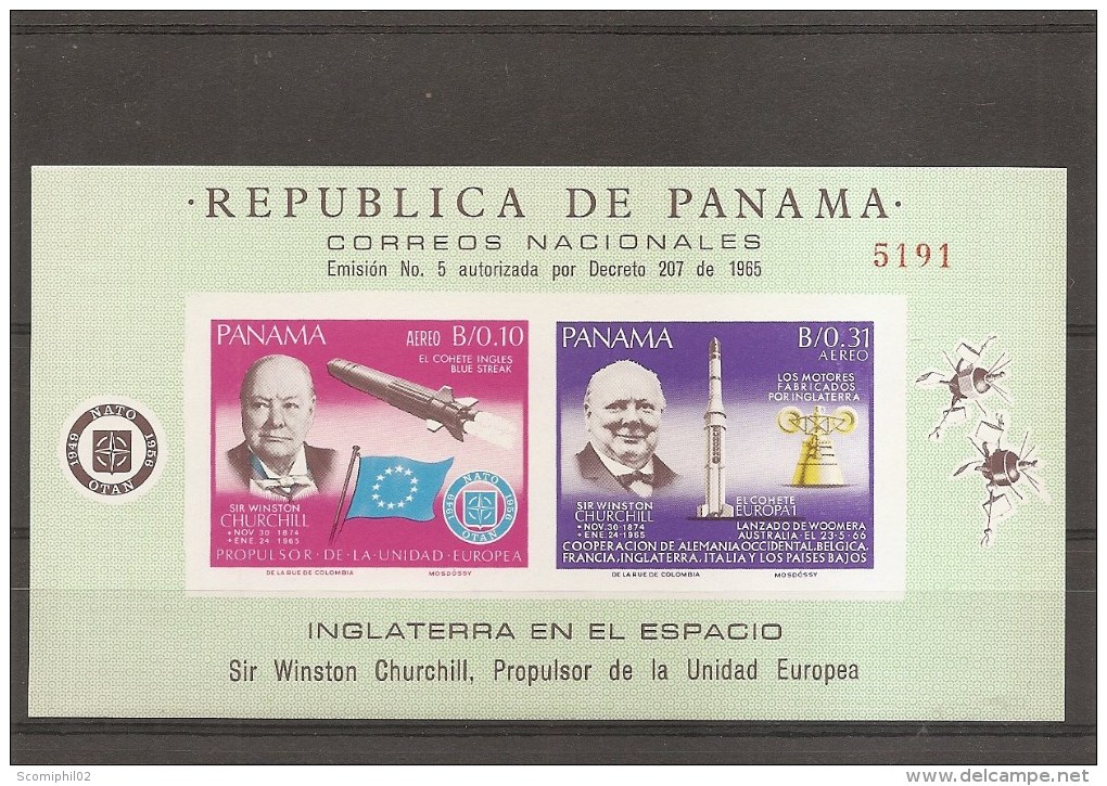 Churchill -Espace ( BF 60 XXX -MNH- De Panama) - Sir Winston Churchill