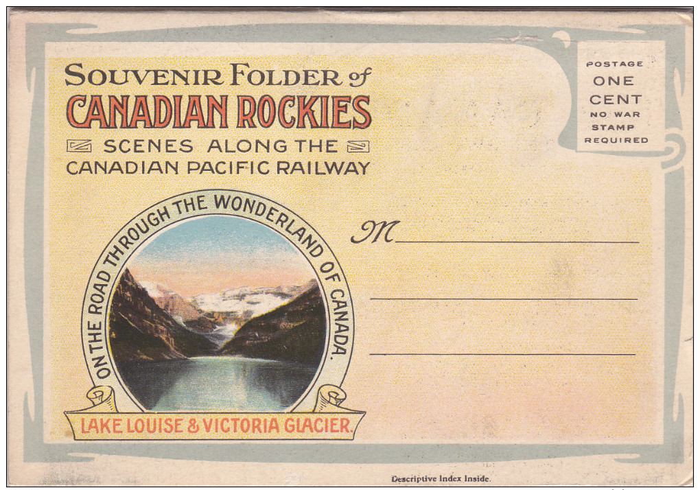 Scenes Along Canadian Pacific Railway , Canadian Rockies , 1910s - Non Classificati