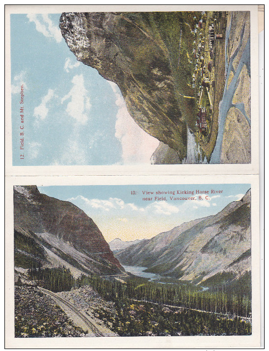 Scenes along Canadian Pacific Railway , Canadian Rockies , 1910s