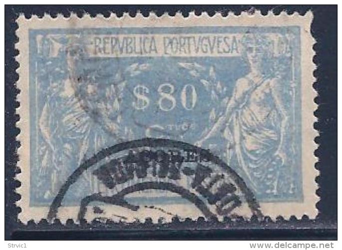 Azores, Scott # Q10 Used Parcel Post Stamp, Overprinted, 1921, Perf Is OK - Azores