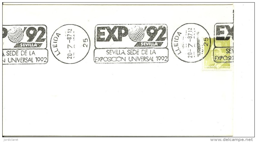 MAT.ESPAÑA 1987 LLEIDA - 1992 – Séville (Espagne)