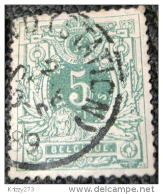 Belgium 1884 Numeral 5c - Used - 1869-1888 Lion Couché