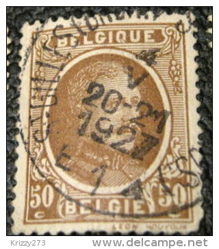 Belgium 1922 King Albert I 50c - Used - 1922-1927 Houyoux