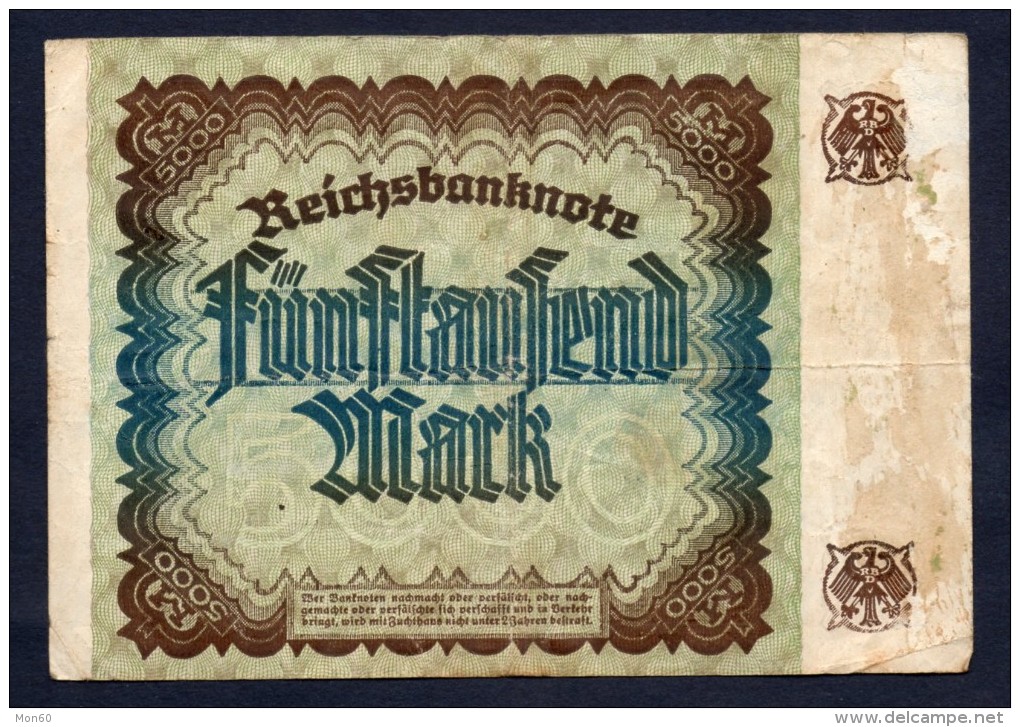 GERMANIA - 5000 MARCHI 2/12/1922 - 5000 Mark