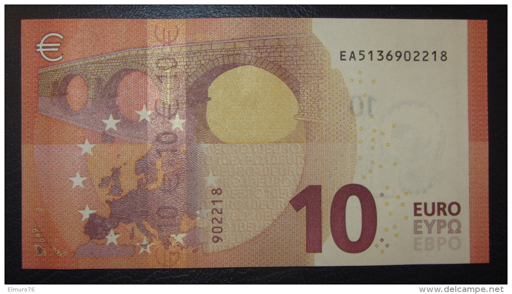 10 Euro E004F4 Serie EA51 Draghi Perfect UNC - 10 Euro