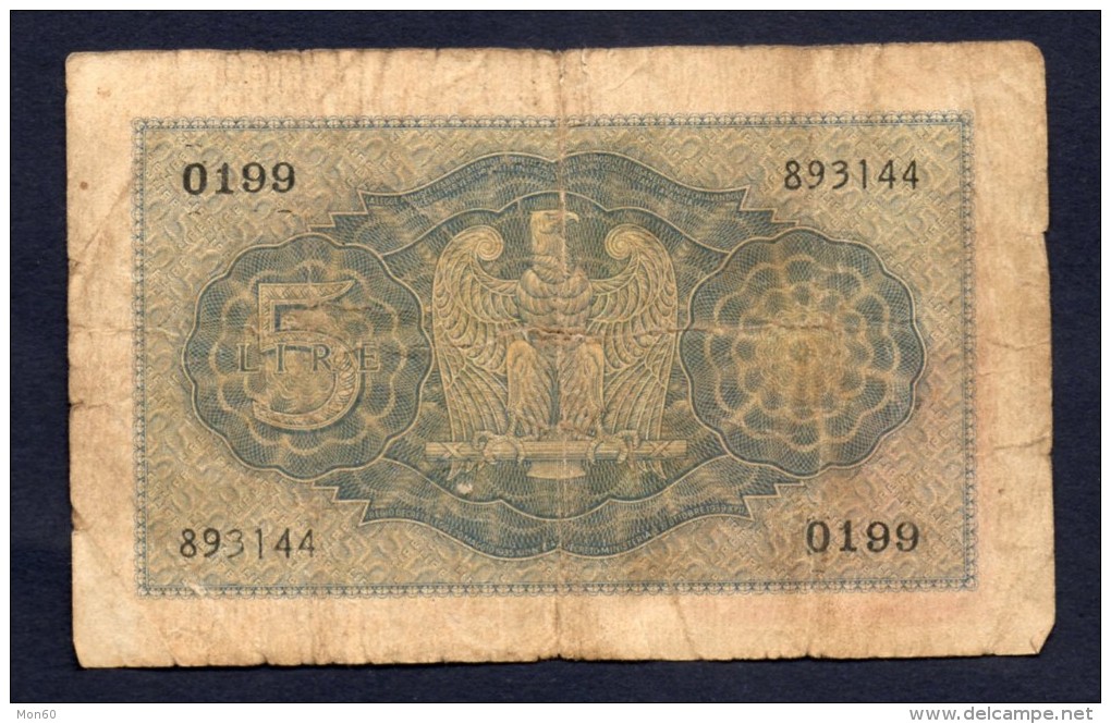 5 LIRE ITALIA 1940 BB - Regno D'Italia – 5 Lire