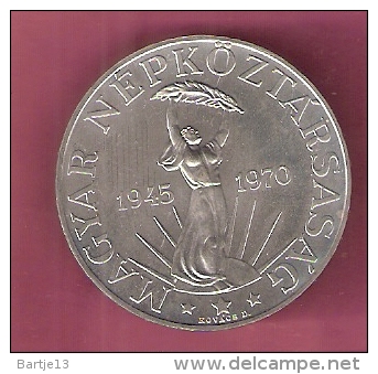 HONGARIJE 50 FORINT 1970 ZILVER UNC. 25TH ANN LIBERATION - Hongrie