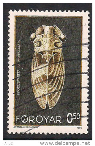 Faroe Islands 1995 Loal Cicadas / Bugs, Ulopa Reticulata Mi 272   Used - Féroé (Iles)