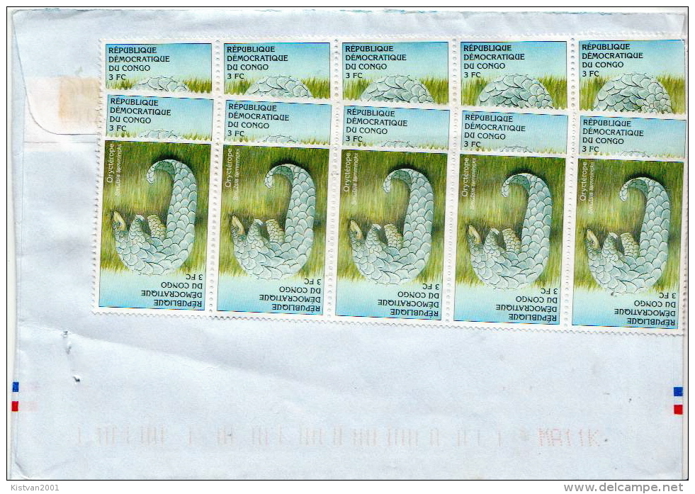 Postal History Cover: Congo With 25 Reptile Stamps - Covers