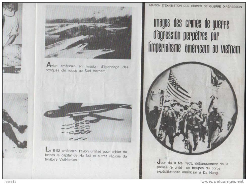 VIETNAM - PLAQUETTE DE PROPAGANDE HO CHI MINH VILLE - IMAGES DES CRIMES DE GUERRE PERPETRES PAR L'IMPERIALISME AMERICAIN - Documents Historiques