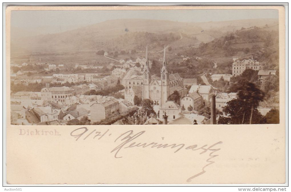 25536g  DIEKIRCH - Panorama - Carte Pionnière Carte-photo - 1901 - Diekirch