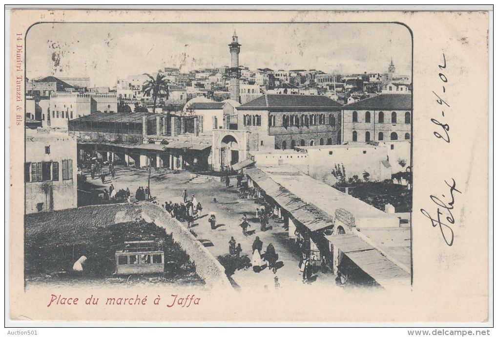 25575g  JAFFA - Place Du Marché - 1902 - Tarazzi &amp; Fils Editeur - Israel