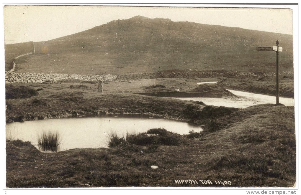 Rippon Tor, Dartmoor Black & White Photographic Postcard By Chapman Unused - Other & Unclassified