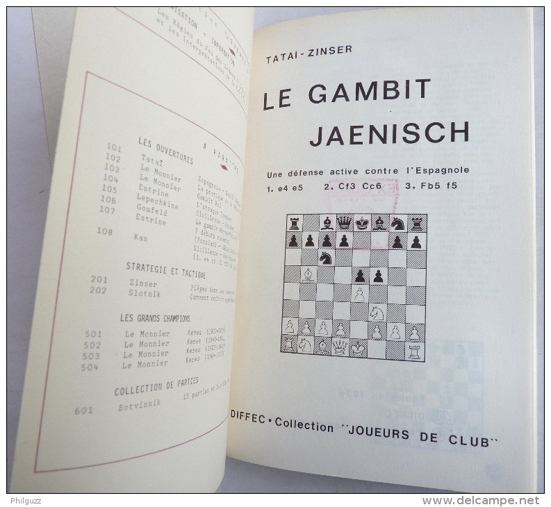 LIVRE ECHECS GAFFES ET MINIATURES - J NEGRO - A.J.E.C 1981 - Palour Games