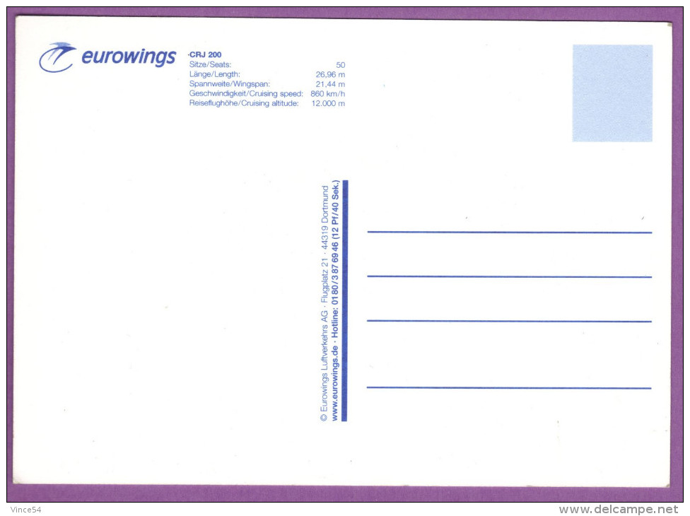 EUROWINGS CRJ 200 - 1946-....: Era Moderna