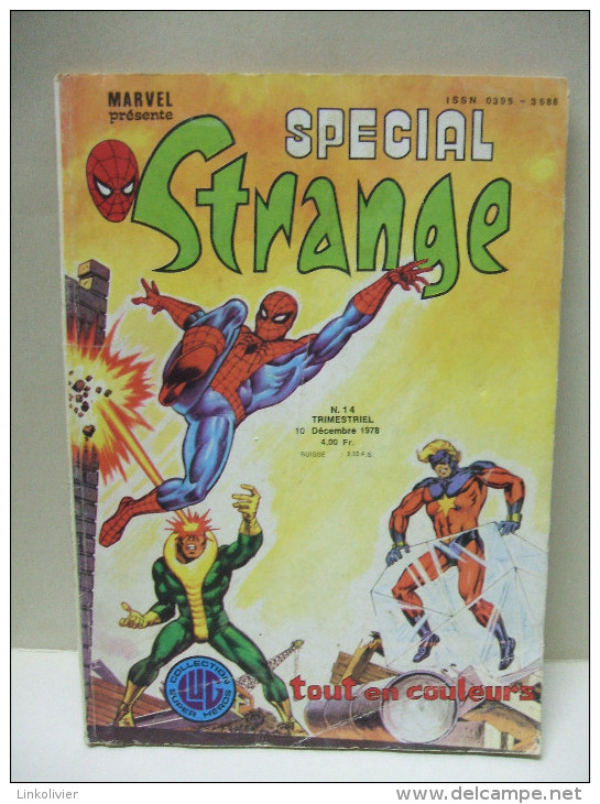 STRANGE Spécial N° 14 Trimestriel - MARVEL Ed LUG 10 Décembre 1978 - Strange