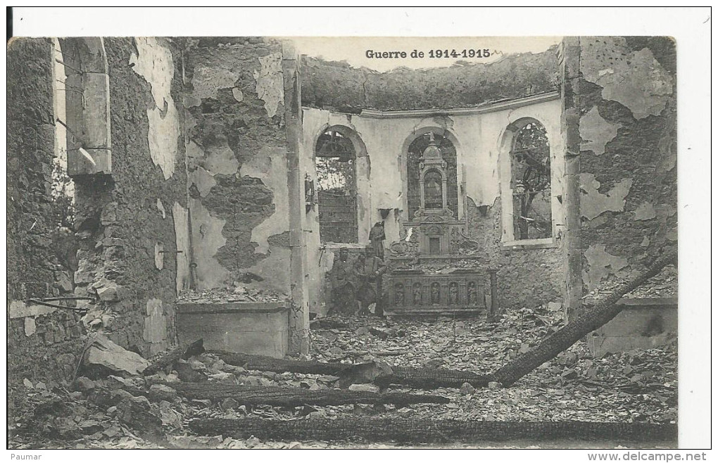 Fenneviller  Guerre 1914-18 Interieur De L-Eglise - Altri & Non Classificati