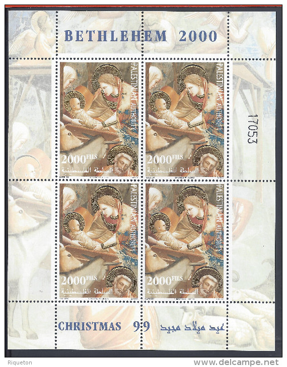 PALESTINE - 1999 - BLOC-FEUILLET N° 15  BETHLEHEM 2000 - CHRISMAS 99 -  XX - MNH - - Palestine