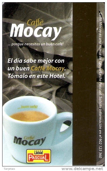 TARJETA DE HOTEL ZENIT (KEY CARD-LLAVE) CAFFE MOCAY - LECHE PASCUAL - Cartas De Hotels