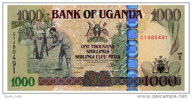 UGANDA 1000 SHILLINGS 2009 Pick 43b Unc - Uganda