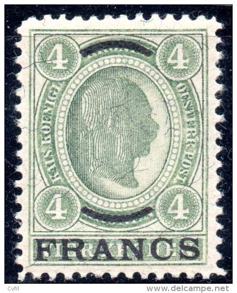 CRETE 1903-04 - The 4 Francs Of The Austrian Office, Mint NH - Creta