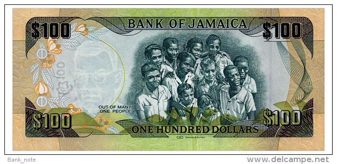 JAMAICA 100 DOLLARS 2012 COMMEMORATIVE Pick 90 Unc - Jamaique