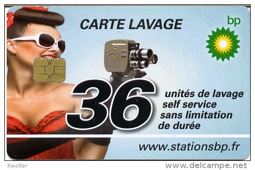 @+ Carte De Lavage BP  France - 36 UNITES - Cinema - Autowäsche