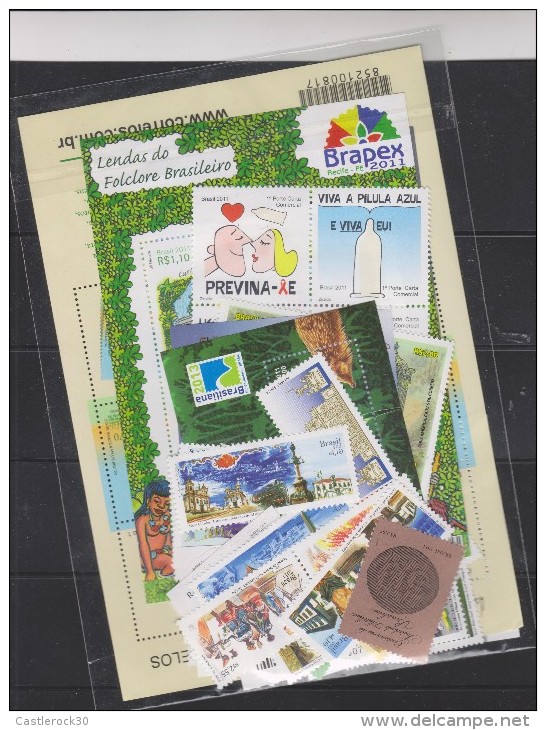 O) 2011 BRAZIL, FULL YEAR, MNH - Komplette Jahrgänge