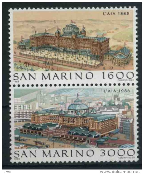 1988 San Marino, Vedute Dell'Aia , Serie Completa Nuova (**) AL FACCIALE - Nuevos