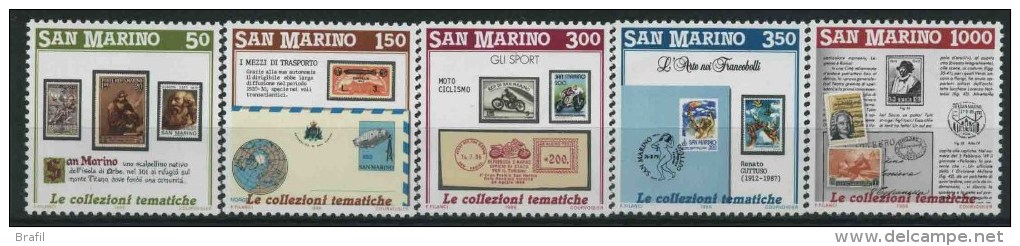 1988 San Marino, Invito Alla Filatelia , Serie Completa Nuova (**) AL FACCIALE - Nuovi