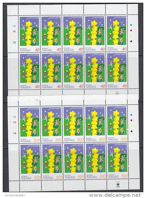 Europa Cept 2000 Armenia 2v 2 Sheetlets ** Mnh (F3817) - 2000