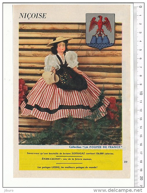 Niçoise / Collection Poupée De France / Costume Folklore Blason Nice  // VP 146/4 - Autres & Non Classés