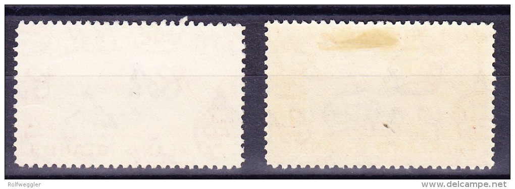 Falkland Inseln 1938 SG 147 * Je 1 X Black&carmine Und 1x Black&vermillion - Falkland