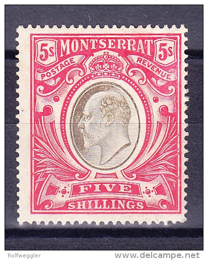 Montserrat 1907 SG.#33 * WZ CA - Montserrat