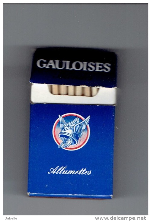 Boite Allumettes " GAULOISE " Forme Paquet Cigarettes - - Boites D'allumettes