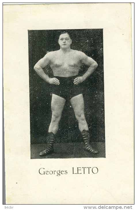 CPA (sports Halterophilie)    GEORGES LETTO - Halterofilia