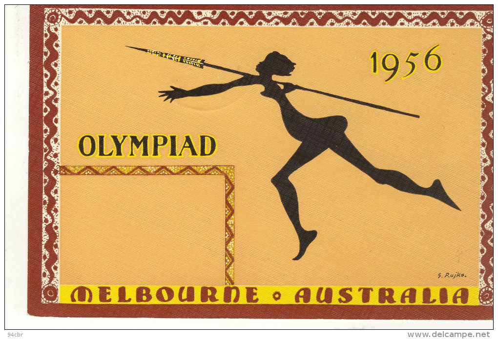CPA (sports Jeux Olympiques )    MELBOURNE  1956 - Olympic Games