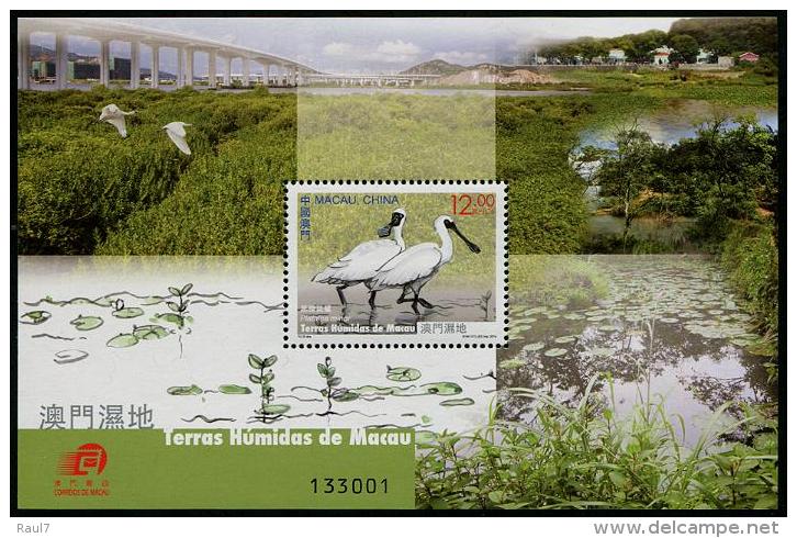 MACAU 2015 - Faune, Proctetion Des Zones Humides De Macau - BF Neufs // Mnh - Unused Stamps