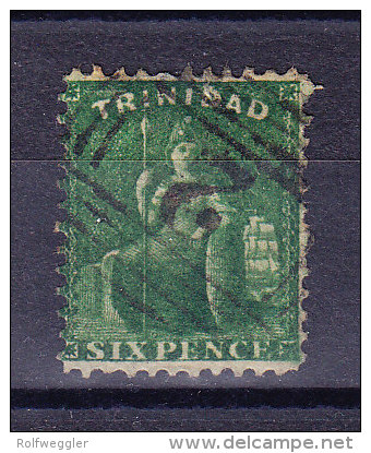 Trinidad 1862/63 SG.#62 Gestempelt Perf. 11.1/2-12 - Trinité & Tobago (...-1961)