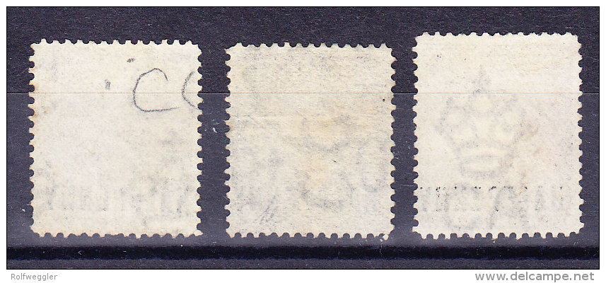 Trinidad 1879/82 SG.#99 + 99a + 100 Gestempelt - Trinidad & Tobago (...-1961)