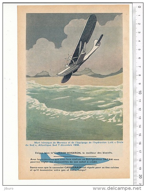 Mort De Jean Mermoz Hydravion Laté Croix Du Sud / Avion Boeing 707 Aviation  // VP 146/4 - Autres & Non Classés