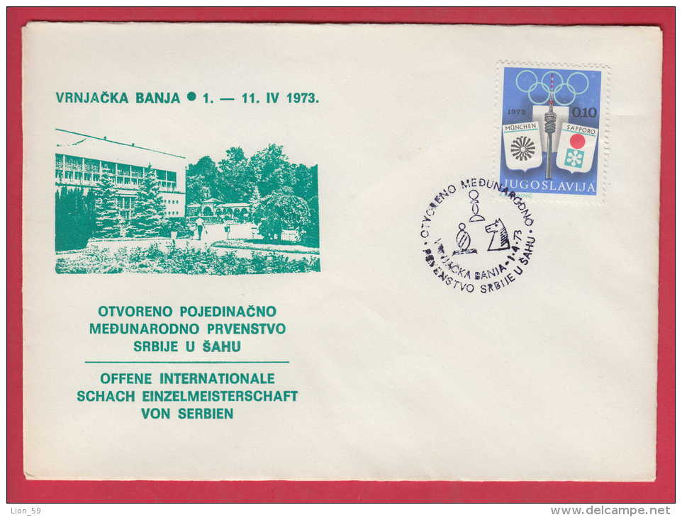 176692  / 1973 - Chess Échecs Schach - OFFENE INTERNATIONALE SCHACH EINZELMEISTERSCHAFT VON SERBIEN Yugoslavia - Chess