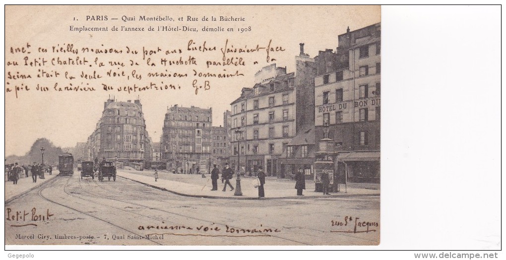 75005 - Quai Montebello Et  Rue De La Bucherie - Arrondissement: 05