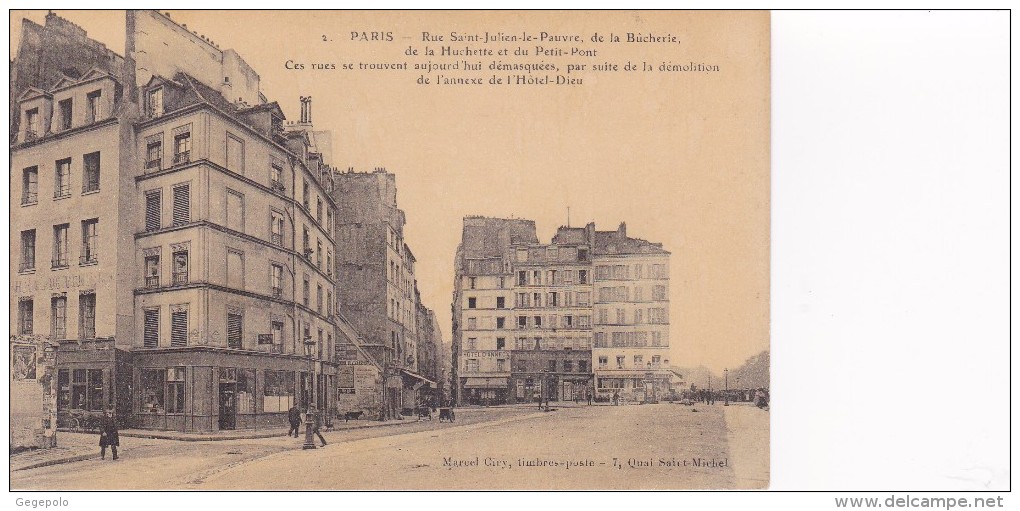 75005 - Rue Saint Julien Le Pauvre ,  De La Bucherie , De La Huchette Et Du Petit-Pont - Paris (05)