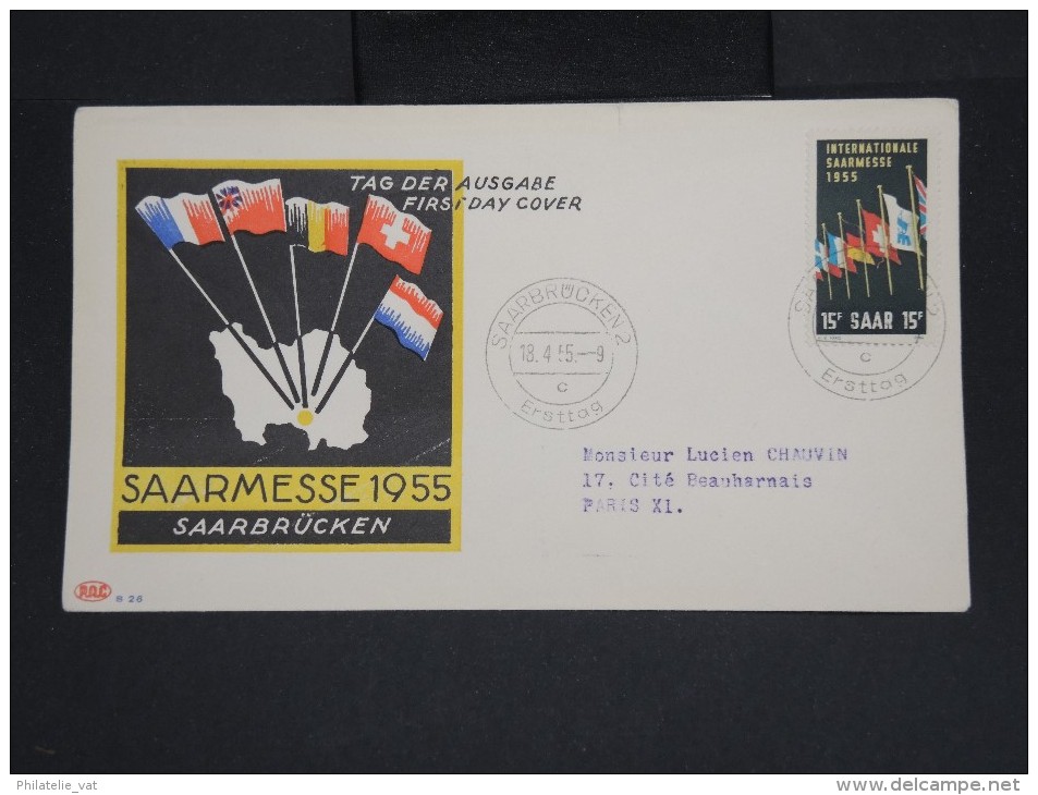 SARRE - Fdc Saarmesse En 1955 - à Voir - Lot P7398 - FDC