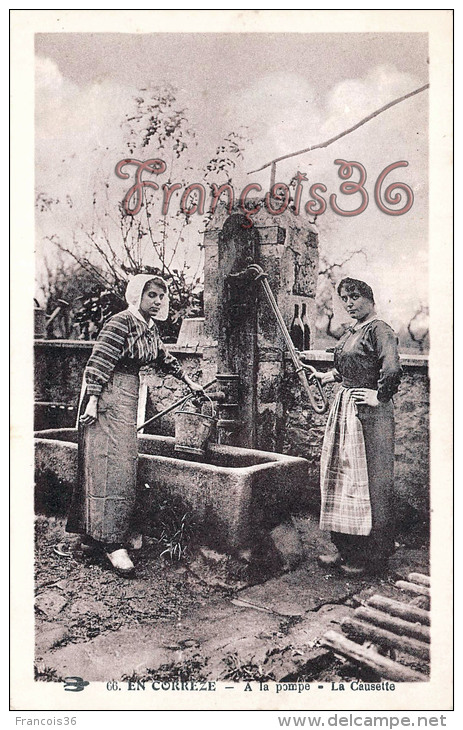 (19) Types Du Pays Paysannes Fermieres - A La Pompe - La Causette - 2 SCANS - Fermes