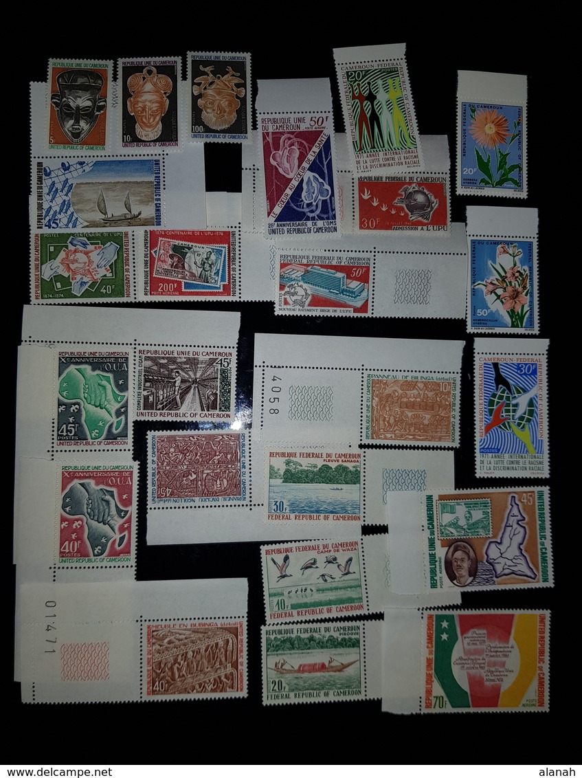 Lot De 3 Blocs + 170 Timbres Neufs** Années 70/80/90 Cameroun - Cameroun (1960-...)